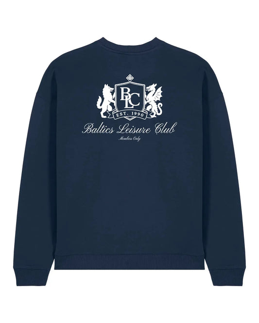 The Club Women Sweatshirt – Navy/White Baltics Leisure Club