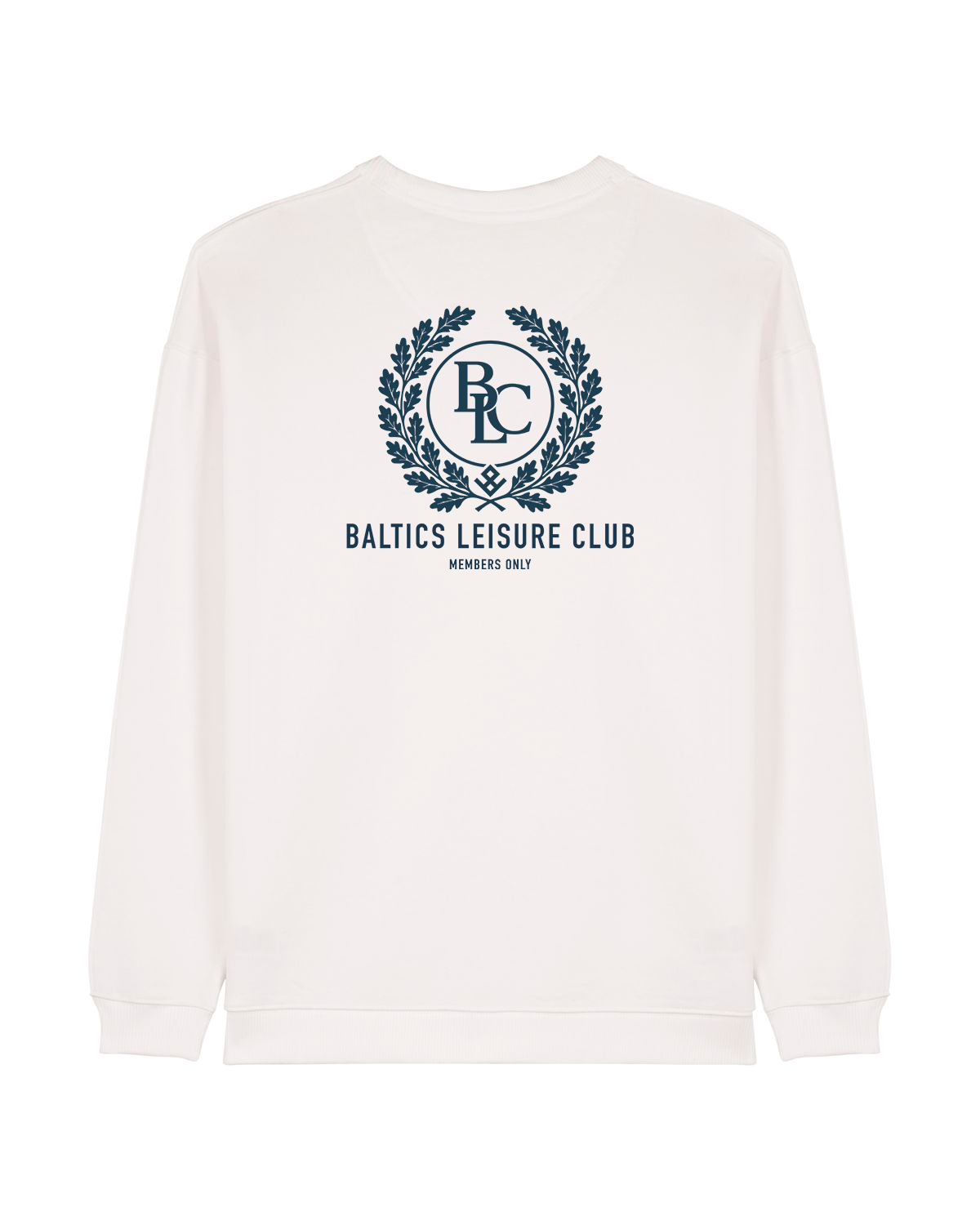 The Heritage Women Sweatshirt – Off White/Blue - Baltics Leisure Club