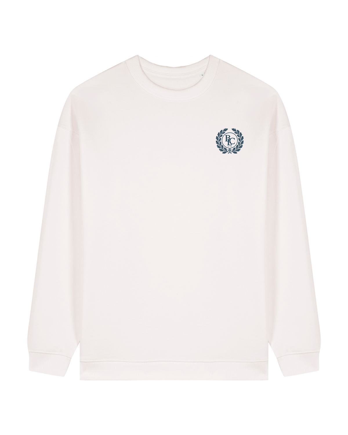 The Heritage Women Sweatshirt – Off White/Blue - Baltics Leisure Club