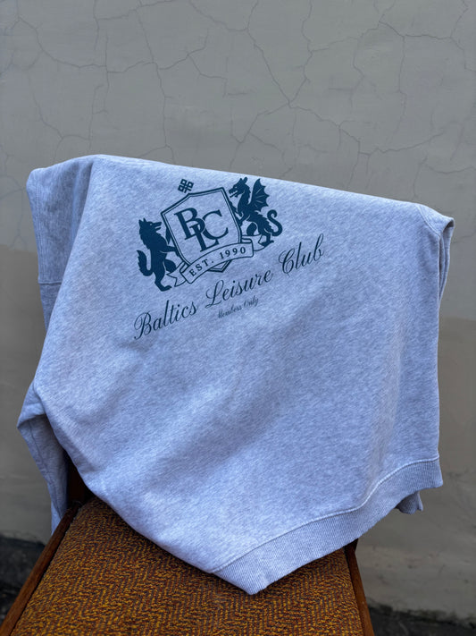 The Club Men Sweatshirt – Cool Heather Grey - Baltics Leisure Club