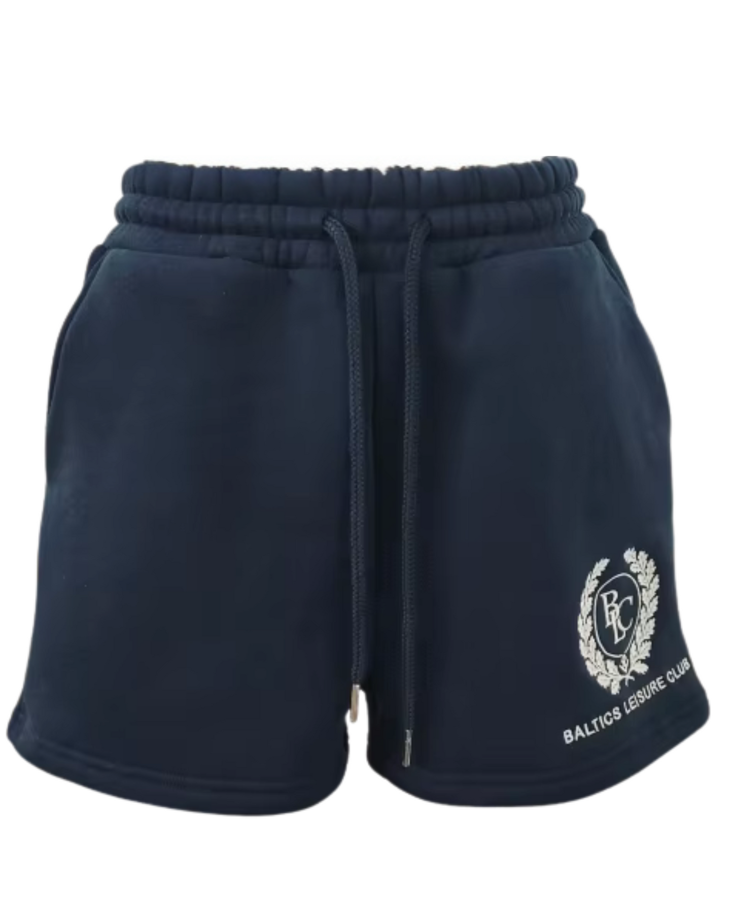 The Heritage Embroidered Mini Shorts – Navy - Baltics Leisure Club