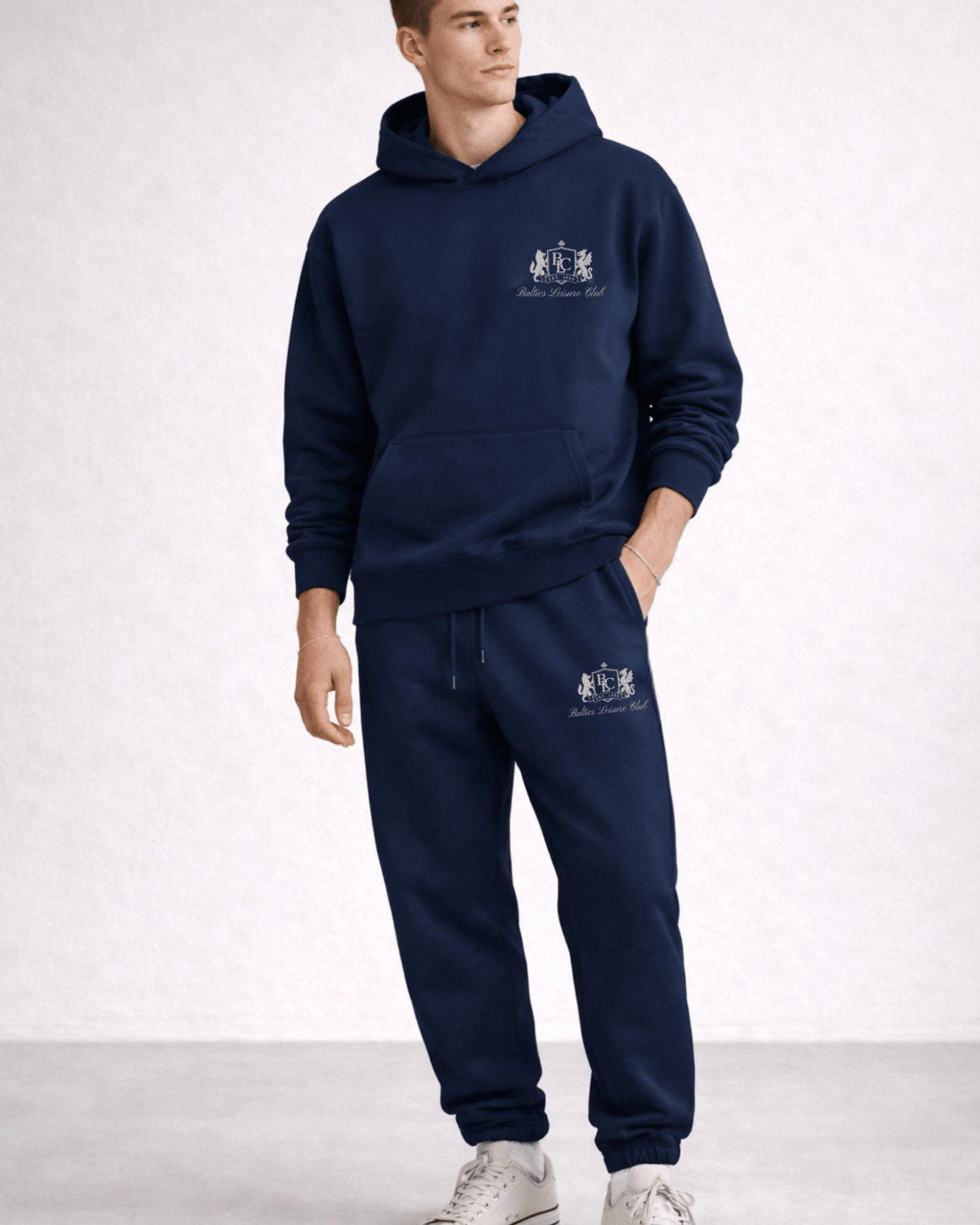 The Club Hoodie – French Terry Embroidered - Baltics Leisure Club