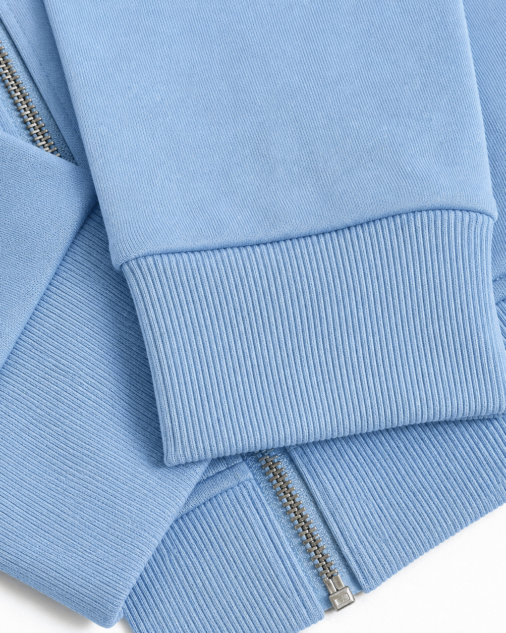 The Club Zipped Hoodie - Powder Blue - Baltics Leisure Club
