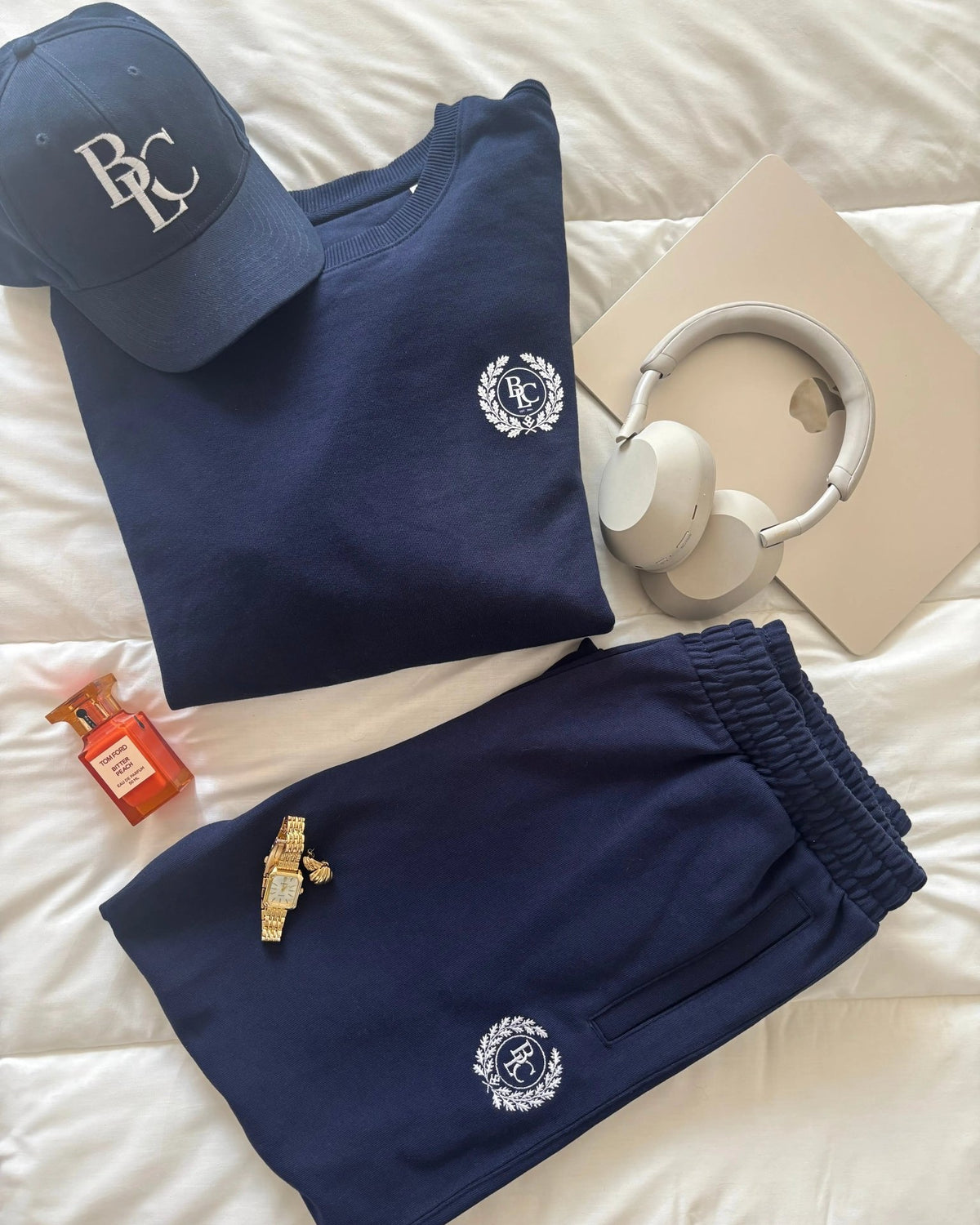 The Heritage Women Sweatshirt – Navy/ White - Baltics Leisure Club