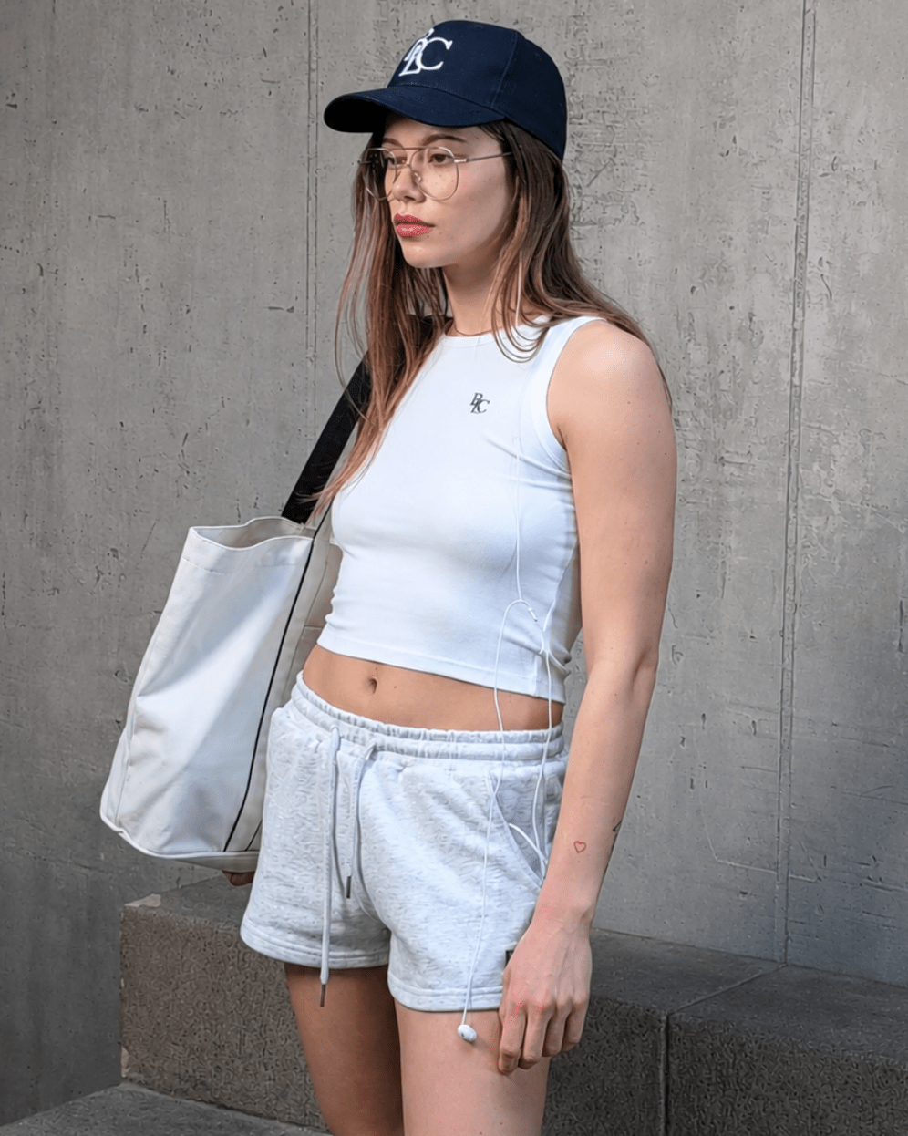The Monogram Cropped Tank Top - Baltics Leisure Club