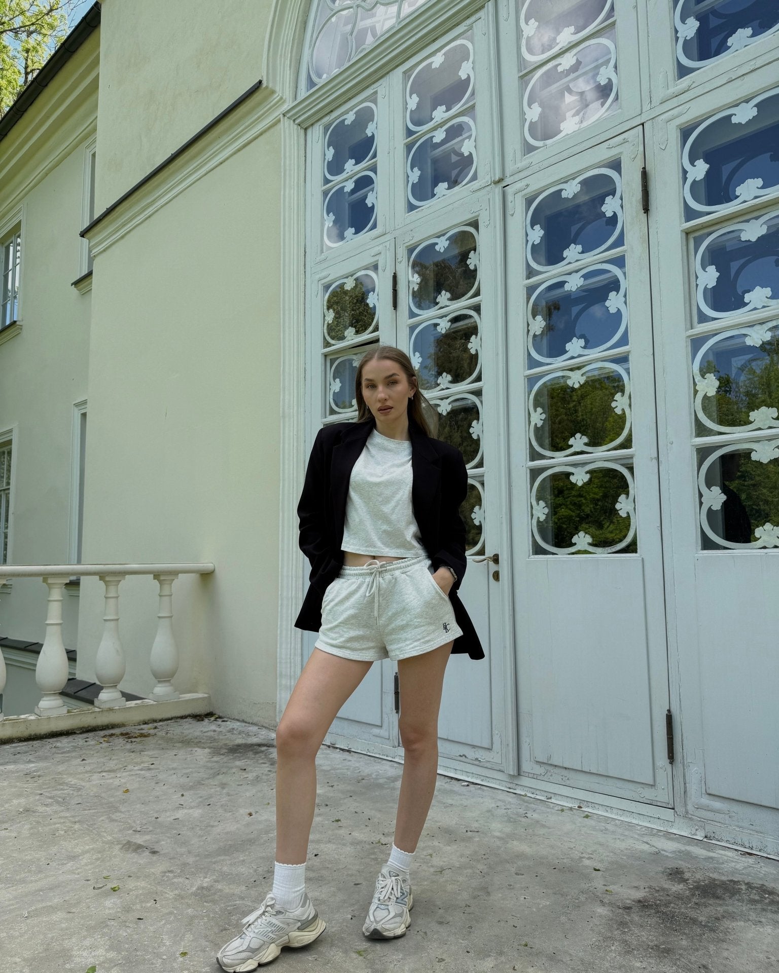 The Monogram Mini Shorts - Baltics Leisure Club