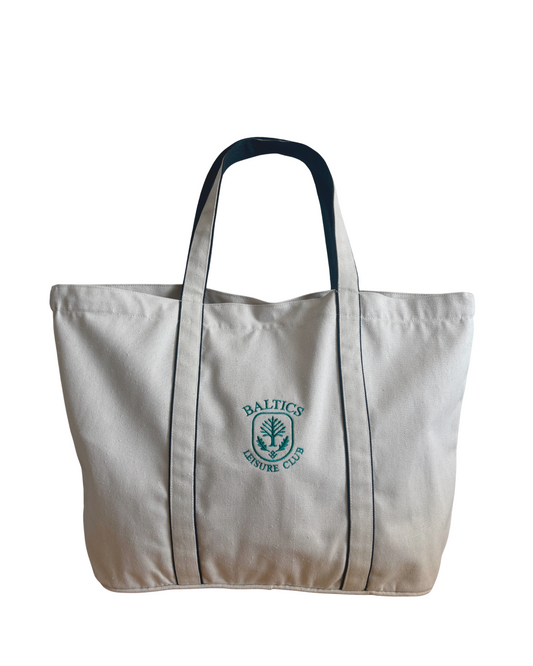 The Baltic Light Blue Edition Embroidered Tote - Baltics Leisure Club