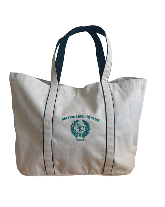 The Heritage Light Blue Edition Embroidered Tote - Baltics Leisure Club