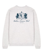 The Club Women Sweatshirt – Cool Heather Grey/ Blue - Baltics Leisure Club