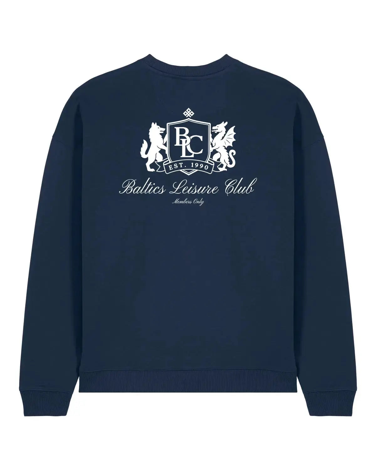 The Club Women Sweatshirt – Navy/White Baltics Leisure Club