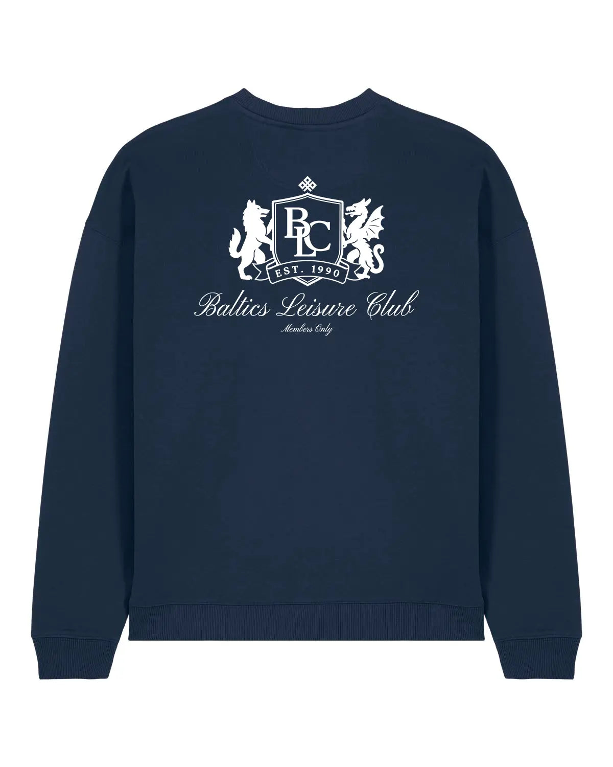 The Club Women Sweatshirt – Navy/White Baltics Leisure Club