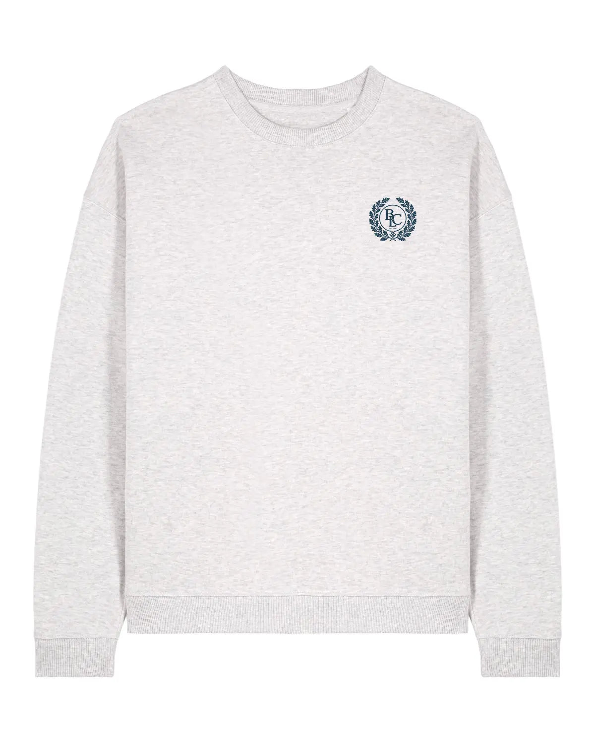 The Heritage Women Sweatshirt – Cool Heather Grey/ Blue - Baltics Leisure Club