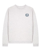 The Heritage Women Sweatshirt – Cool Heather Grey/ Blue - Baltics Leisure Club