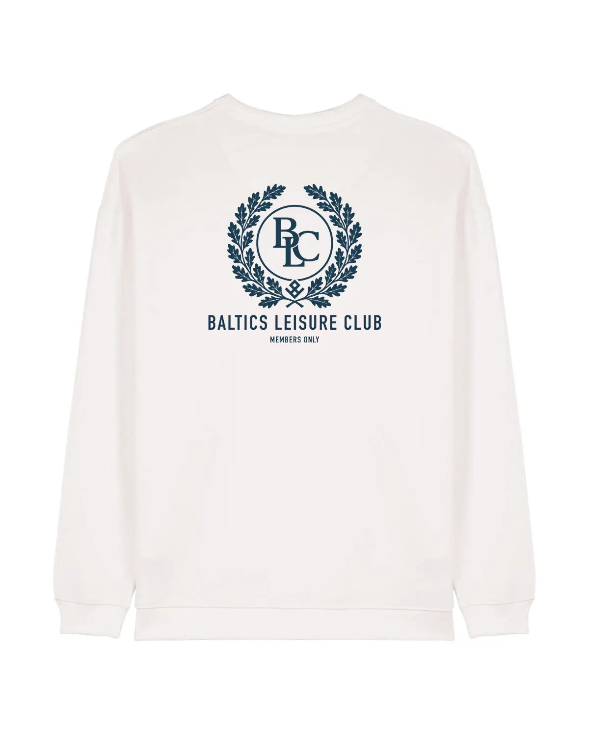 The Heritage Women Sweatshirt – Off White/Blue - Baltics Leisure Club