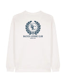 The Heritage Women Sweatshirt – Off White/Blue - Baltics Leisure Club