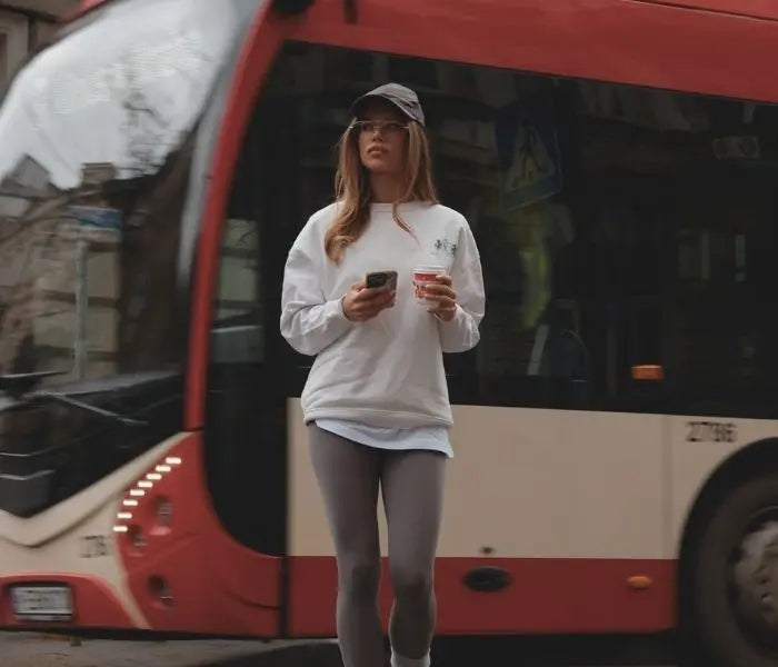 The Club Women Sweatshirt – Off White/Blue Baltics Leisure Club