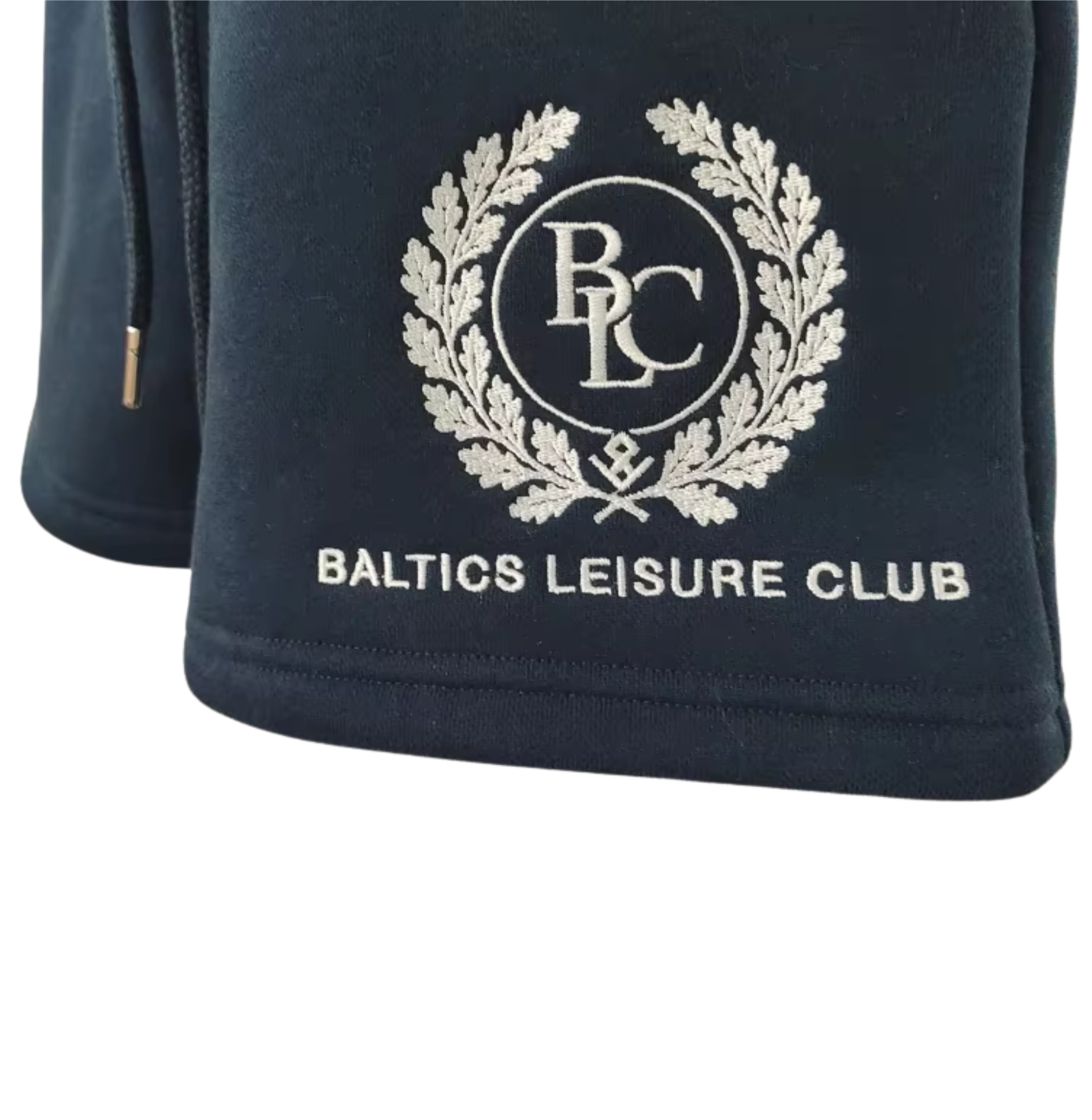 The Heritage Embroidered  Mini Shorts – Navy - Baltics Leisure Club