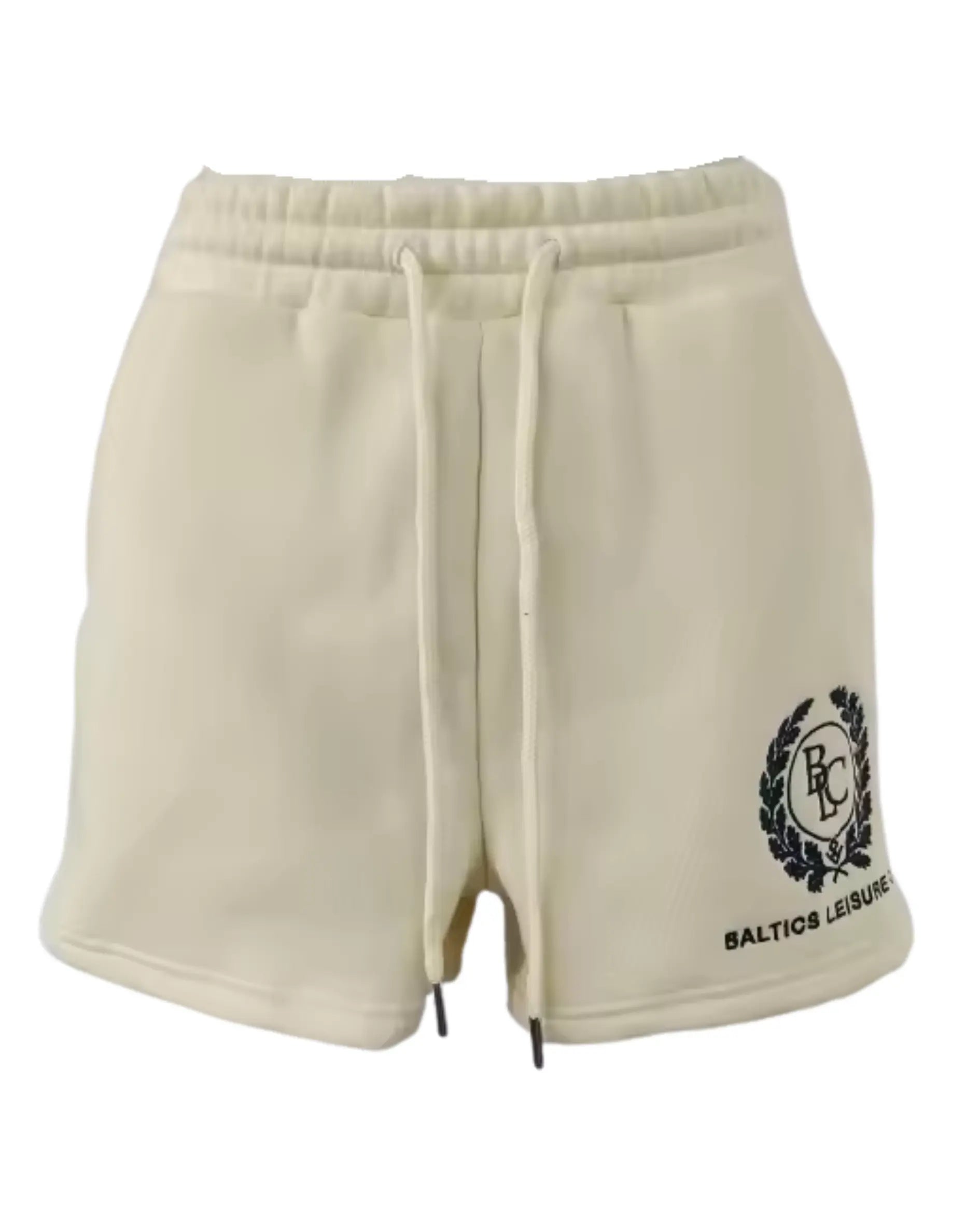 The Heritage Embroidered Mini Shorts – Natural Raw - Baltics Leisure Club