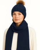 Faux Fur Pop Pom Beanie - Baltics Leisure Club