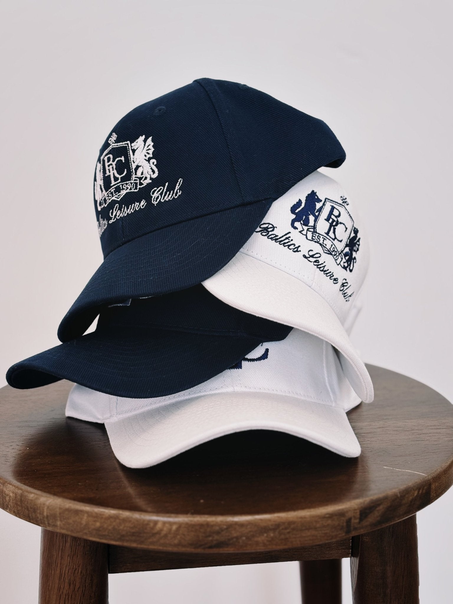 The Club Embroidered Navy Cap - Baltics Leisure Club
