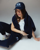 The Club Embroidered Navy Cap - Baltics Leisure Club