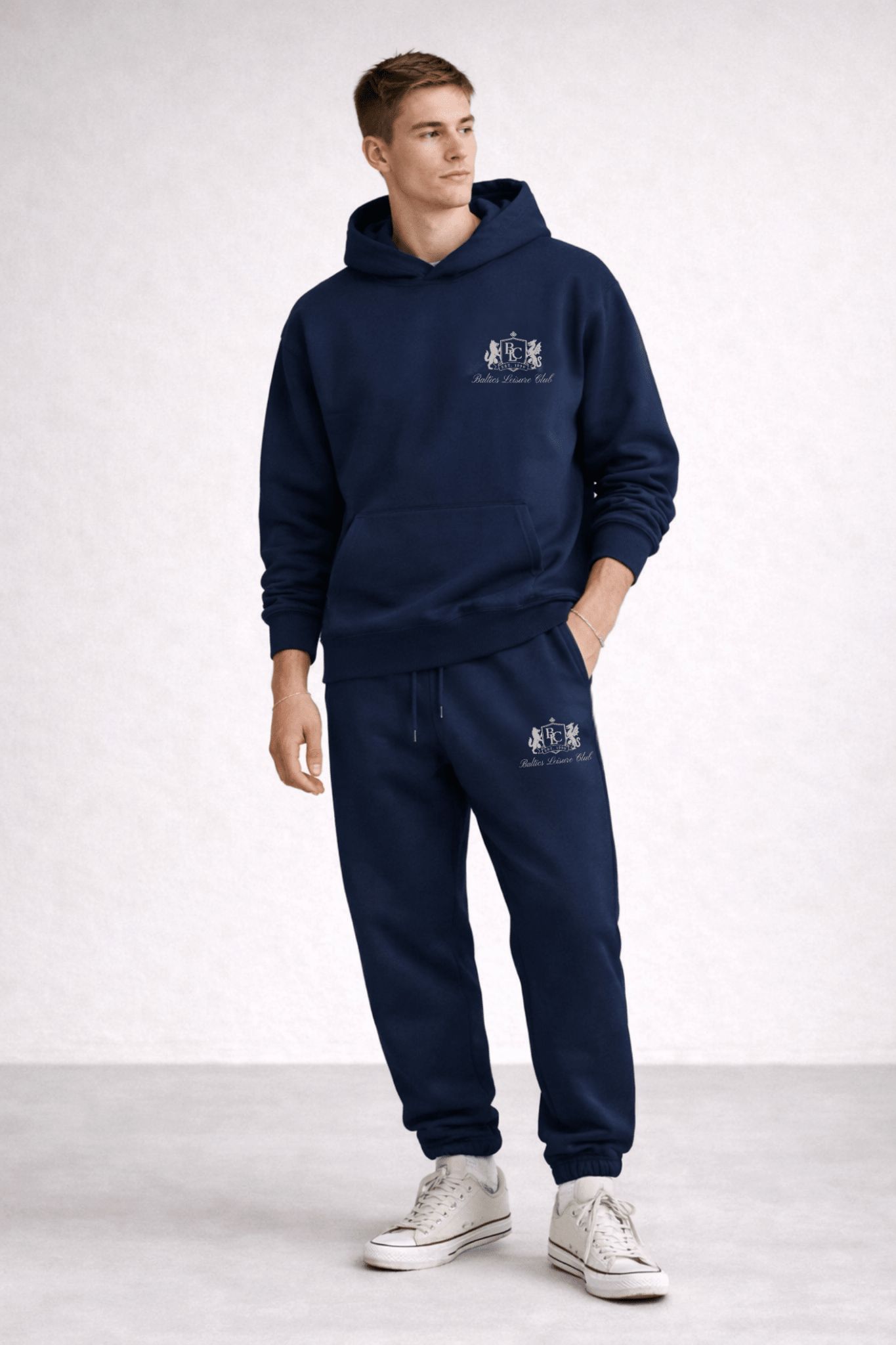 The Club Hoodie – French Terry Embroidered - Baltics Leisure Club