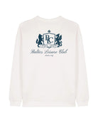 The Club Women Sweatshirt – Off White/Blue - Baltics Leisure Club