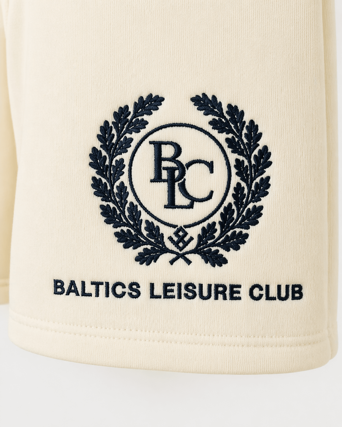 The Heritage Women Embroidered Mini Shorts – Natural Raw - Baltics Leisure Club
