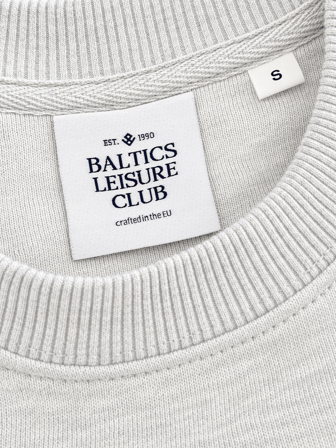 The Heritage Women Sweatshirt – Cool Heather Grey/ Blue - Baltics Leisure Club