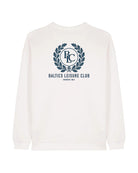 The Heritage Women Sweatshirt – Off White/Blue - Baltics Leisure Club