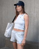 The Monogram Cropped Tank Top - Baltics Leisure Club