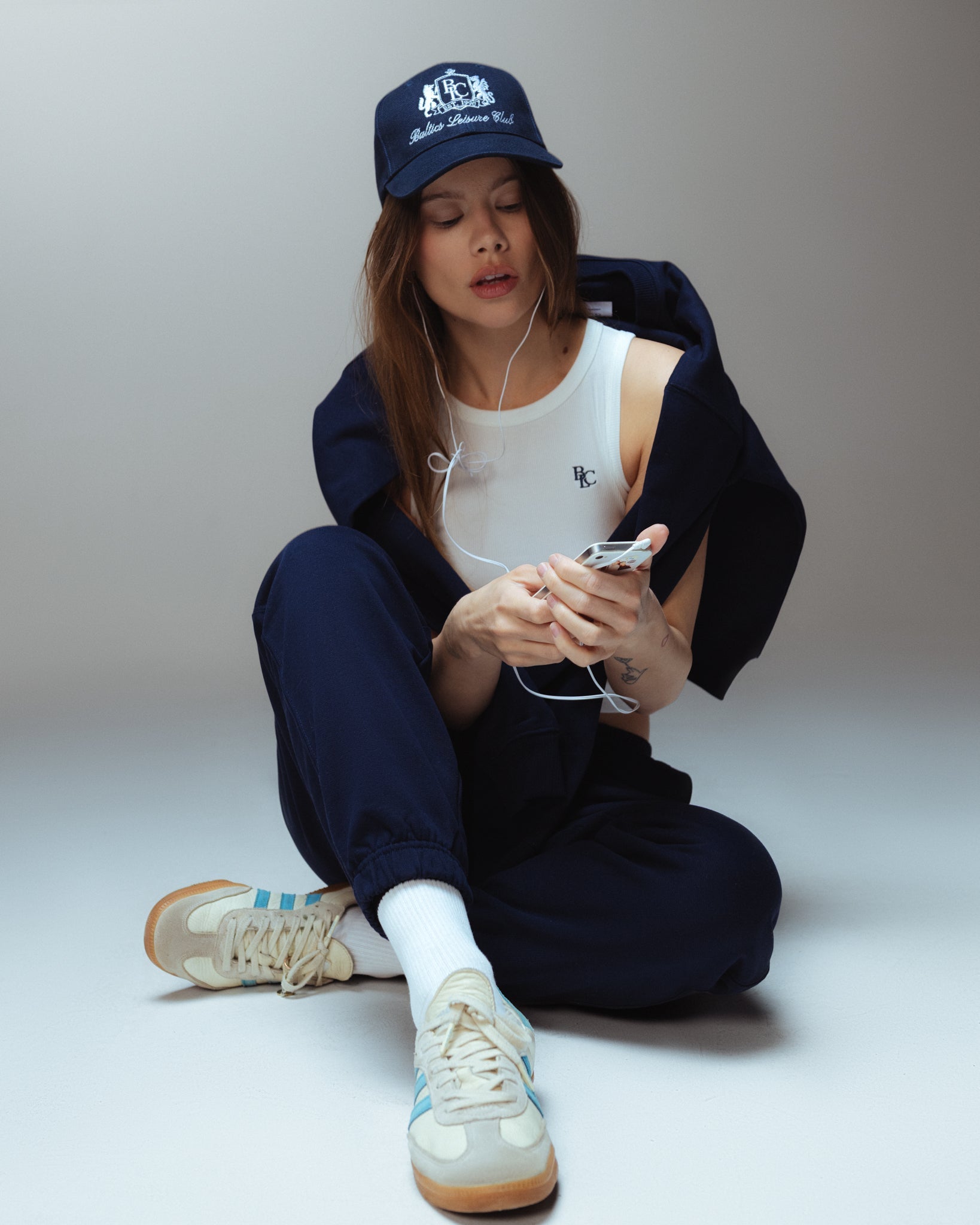 The Monogram Cropped Tank Top - Baltics Leisure Club