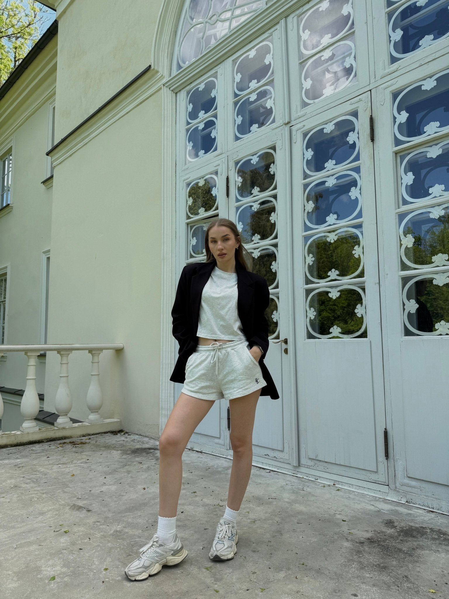 The Monogram Mini Shorts - Baltics Leisure Club
